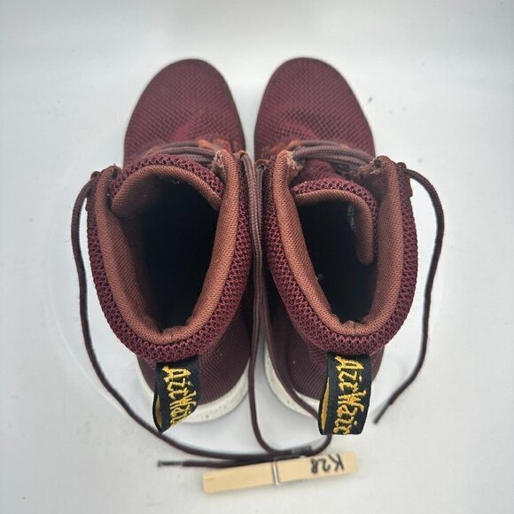 Dr. Martens Telkes Knit Women Size 8 Ankle Sneaker Boot Burgundy Maroon - Picture 12 of 13
